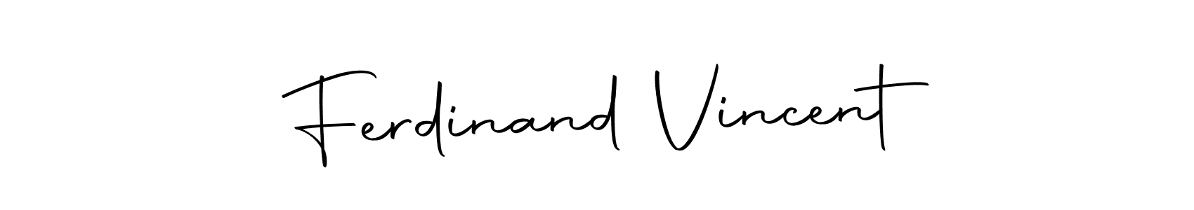 Make a short Ferdinand Vincent signature style. Manage your documents anywhere anytime using Autography-DOLnW. Create and add eSignatures, submit forms, share and send files easily. Ferdinand Vincent signature style 10 images and pictures png