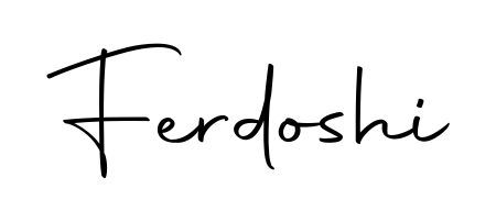 Download transparent PNG signature for name Ferdoshi styled with Autography-DOLnW font. Ready to paste directly into PDF and Word agreements. Ferdoshi signature style 10 images and pictures png
