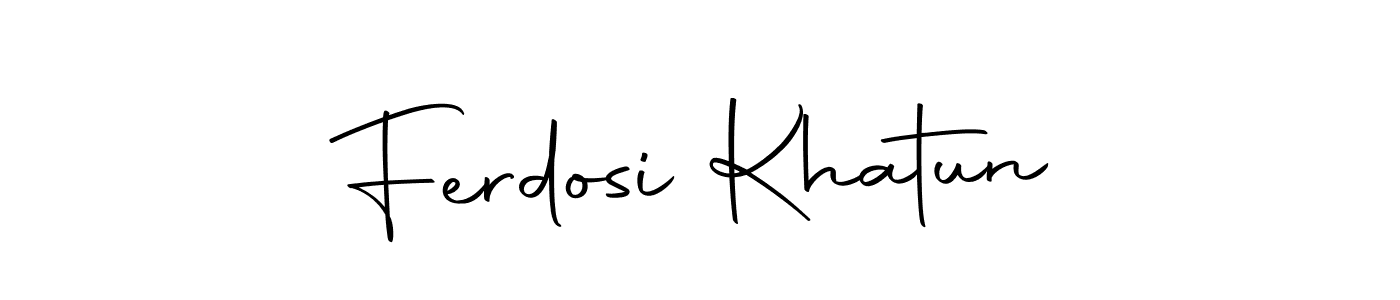 Ferdosi Khatun stylish signature style. Best Handwritten Sign (Autography-DOLnW) for my name. Handwritten Signature Collection Ideas for my name Ferdosi Khatun. Ferdosi Khatun signature style 10 images and pictures png