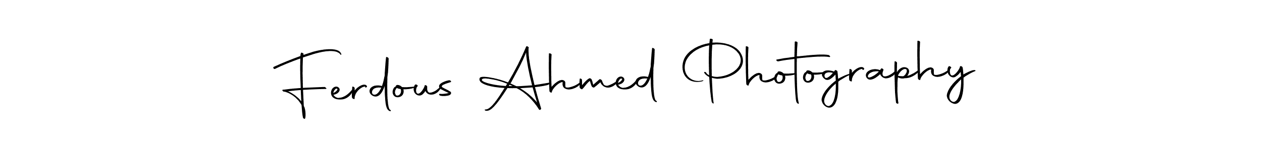 Ferdous Ahmed Photography stylish signature style. Best Handwritten Sign (Autography-DOLnW) for my name. Handwritten Signature Collection Ideas for my name Ferdous Ahmed Photography. Ferdous Ahmed Photography signature style 10 images and pictures png