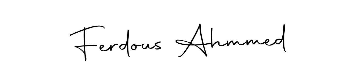 Also we have Ferdous Ahmmed name is the best signature style. Create professional handwritten signature collection using Autography-DOLnW autograph style. Ferdous Ahmmed signature style 10 images and pictures png