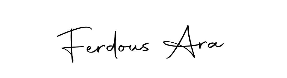 Autography-DOLnW is a professional signature style that is perfect for those who want to add a touch of class to their signature. It is also a great choice for those who want to make their signature more unique. Get Ferdous Ara name to fancy signature for free. Ferdous Ara signature style 10 images and pictures png