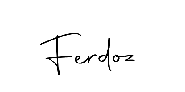 Design your own signature with our free online signature maker. With this signature software, you can create a handwritten (Autography-DOLnW) signature for name Ferdoz. Ferdoz signature style 10 images and pictures png