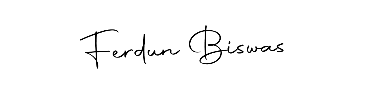Create a beautiful signature design for name Ferdun Biswas. With this signature (Autography-DOLnW) fonts, you can make a handwritten signature for free. Ferdun Biswas signature style 10 images and pictures png