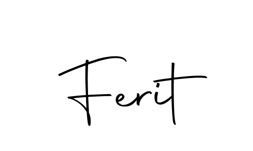 Design your own signature with our free online signature maker. With this signature software, you can create a handwritten (Autography-DOLnW) signature for name Ferit. Ferit signature style 10 images and pictures png