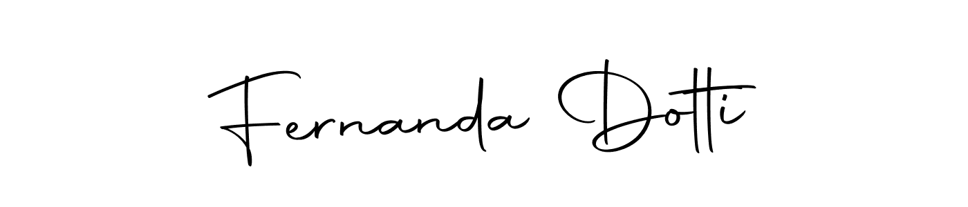 How to make Fernanda Dotti name signature. Use Autography-DOLnW style for creating short signs online. This is the latest handwritten sign. Fernanda Dotti signature style 10 images and pictures png
