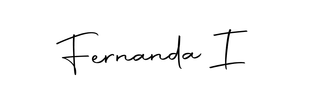 How to make Fernanda I name signature. Use Autography-DOLnW style for creating short signs online. This is the latest handwritten sign. Fernanda I signature style 10 images and pictures png