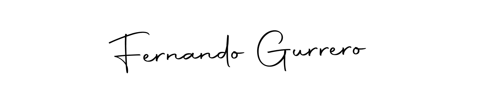 Design your own signature with our free online signature maker. With this signature software, you can create a handwritten (Autography-DOLnW) signature for name Fernando Gurrero. Fernando Gurrero signature style 10 images and pictures png