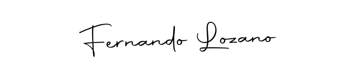 Create a beautiful signature design for name Fernando Lozano. With this signature (Autography-DOLnW) fonts, you can make a handwritten signature for free. Fernando Lozano signature style 10 images and pictures png