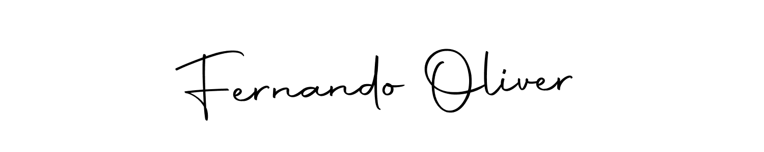 How to make Fernando Oliver name signature. Use Autography-DOLnW style for creating short signs online. This is the latest handwritten sign. Fernando Oliver signature style 10 images and pictures png