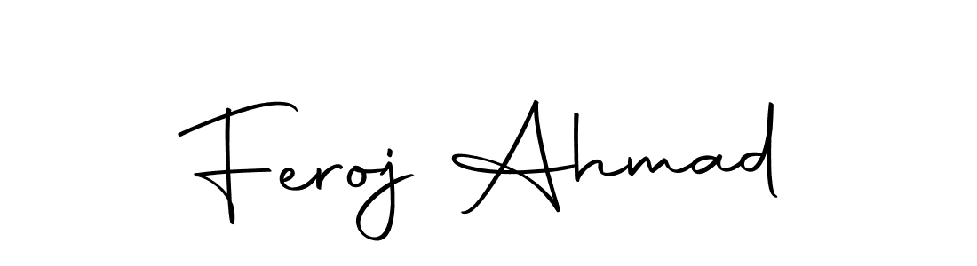 How to make Feroj Ahmad name signature. Use Autography-DOLnW style for creating short signs online. This is the latest handwritten sign. Feroj Ahmad signature style 10 images and pictures png