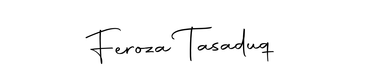 You can use this online signature creator to create a handwritten signature for the name Feroza Tasaduq. This is the best online autograph maker. Feroza Tasaduq signature style 10 images and pictures png