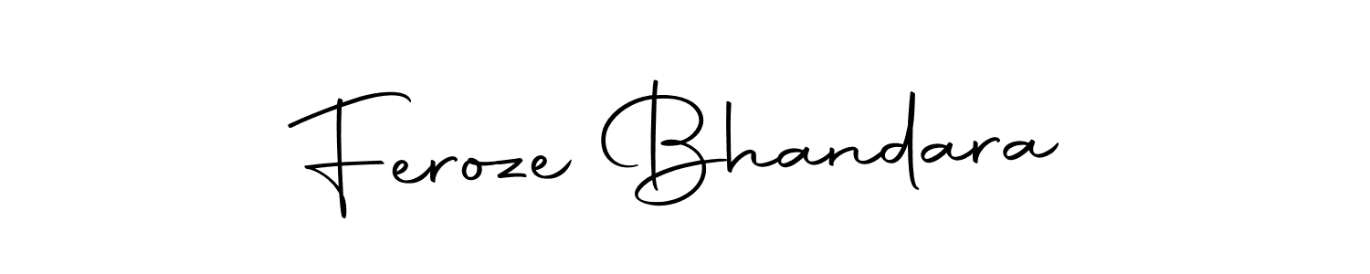 Make a beautiful signature design for name Feroze Bhandara. Use this online signature maker to create a handwritten signature for free. Feroze Bhandara signature style 10 images and pictures png