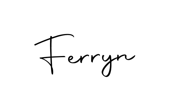 Use a signature maker to create a handwritten signature online. With this signature software, you can design (Autography-DOLnW) your own signature for name Ferryn. Ferryn signature style 10 images and pictures png