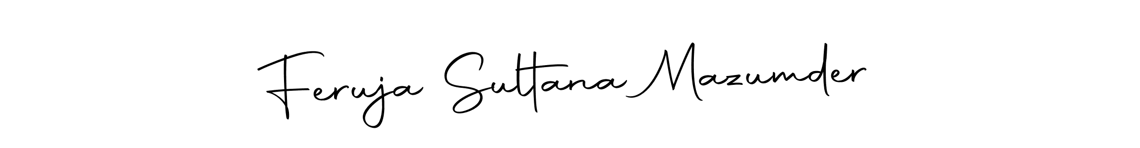 Design your own signature with our free online signature maker. With this signature software, you can create a handwritten (Autography-DOLnW) signature for name Feruja Sultana Mazumder. Feruja Sultana Mazumder signature style 10 images and pictures png