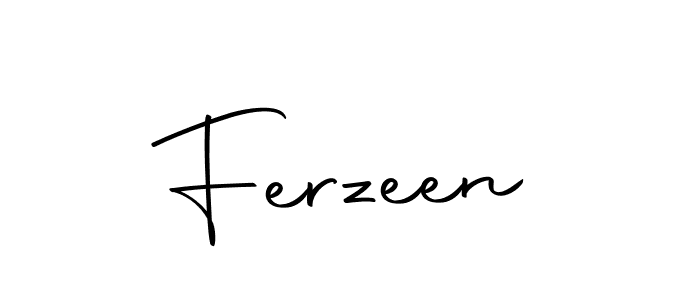 The best way (Autography-DOLnW) to make a short signature is to pick only two or three words in your name. The name Ferzeen include a total of six letters. For converting this name. Ferzeen signature style 10 images and pictures png