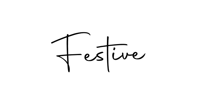 You should practise on your own different ways (Autography-DOLnW) to write your name (Festive) in signature. don't let someone else do it for you. Festive signature style 10 images and pictures png