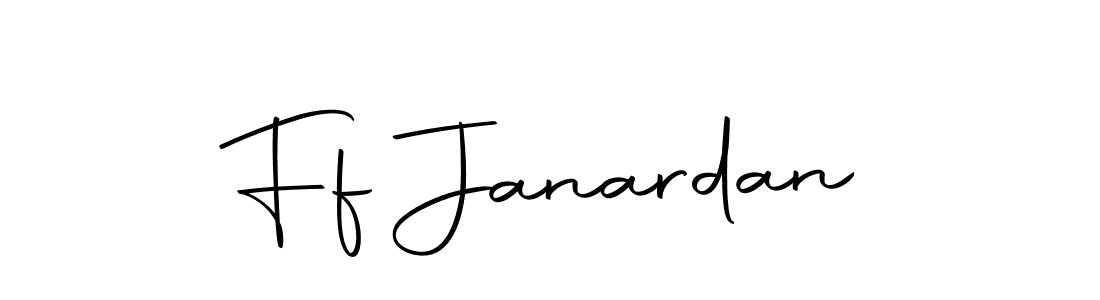 Create a beautiful signature design for name Ff Janardan. With this signature (Autography-DOLnW) fonts, you can make a handwritten signature for free. Ff Janardan signature style 10 images and pictures png