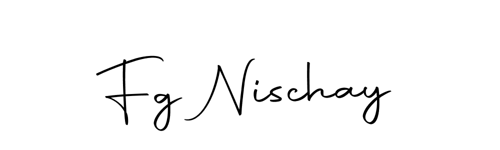 The best way (Autography-DOLnW) to make a short signature is to pick only two or three words in your name. The name Fg Nischay include a total of six letters. For converting this name. Fg Nischay signature style 10 images and pictures png