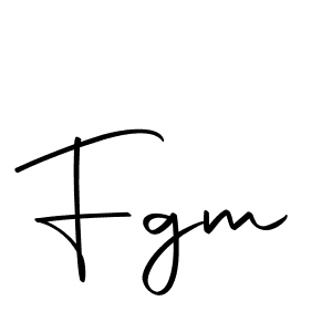 Make a beautiful signature design for name Fgm. With this signature (Autography-DOLnW) style, you can create a handwritten signature for free. Fgm signature style 10 images and pictures png