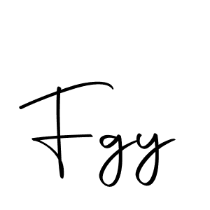 Design your own signature with our free online signature maker. With this signature software, you can create a handwritten (Autography-DOLnW) signature for name Fgy. Fgy signature style 10 images and pictures png