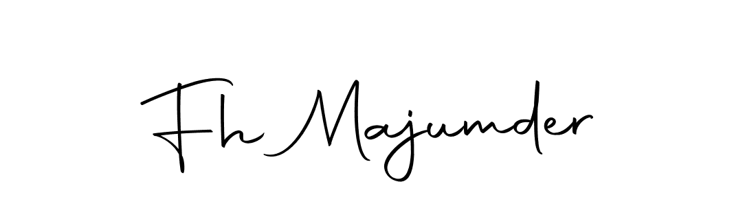 Create a beautiful signature design for name Fh Majumder. With this signature (Autography-DOLnW) fonts, you can make a handwritten signature for free. Fh Majumder signature style 10 images and pictures png