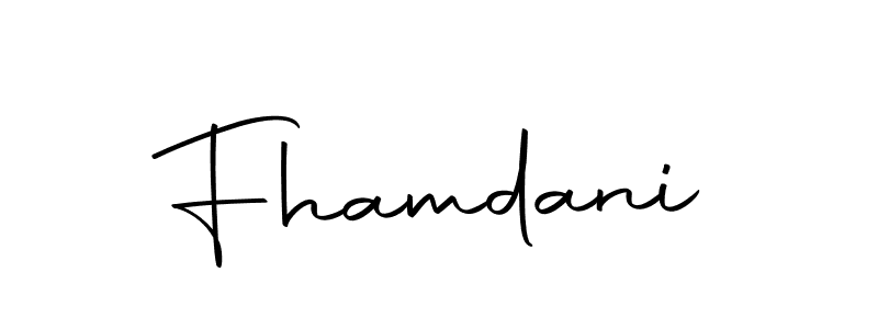 You should practise on your own different ways (Autography-DOLnW) to write your name (Fhamdani) in signature. don't let someone else do it for you. Fhamdani signature style 10 images and pictures png