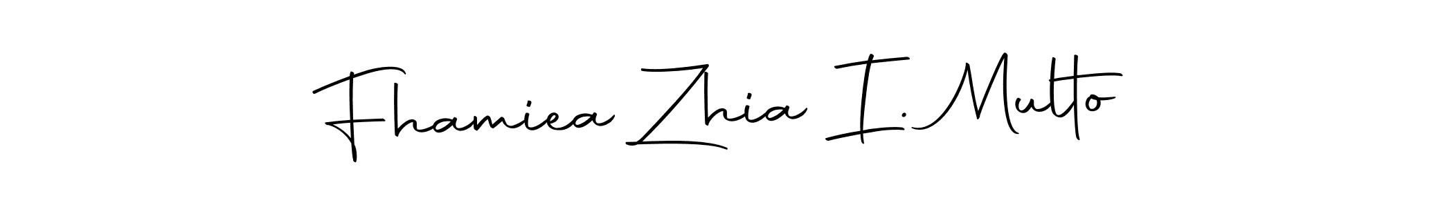 You should practise on your own different ways (Autography-DOLnW) to write your name (Fhamiea Zhia I. Multo) in signature. don't let someone else do it for you. Fhamiea Zhia I. Multo signature style 10 images and pictures png