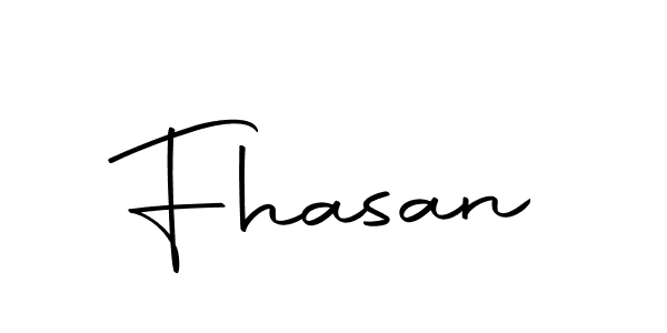 Make a beautiful signature design for name Fhasan. With this signature (Autography-DOLnW) style, you can create a handwritten signature for free. Fhasan signature style 10 images and pictures png