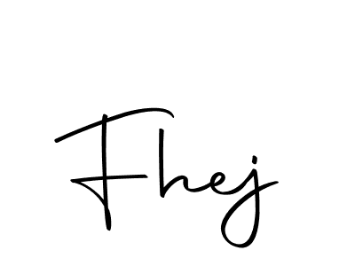 Make a beautiful signature design for name Fhej. With this signature (Autography-DOLnW) style, you can create a handwritten signature for free. Fhej signature style 10 images and pictures png