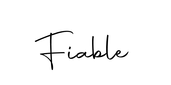 How to make Fiable name signature. Use Autography-DOLnW style for creating short signs online. This is the latest handwritten sign. Fiable signature style 10 images and pictures png