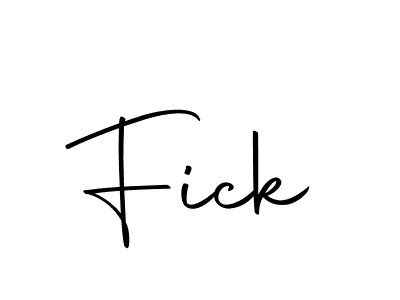 Make a beautiful signature design for name Fick. With this signature (Autography-DOLnW) style, you can create a handwritten signature for free. Fick signature style 10 images and pictures png