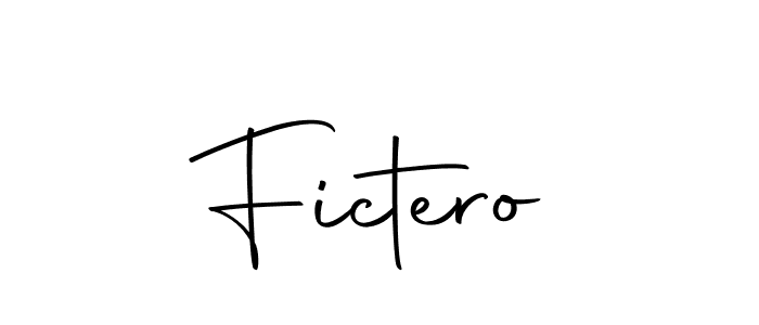 How to make Fictero signature? Autography-DOLnW is a professional autograph style. Create handwritten signature for Fictero name. Fictero signature style 10 images and pictures png