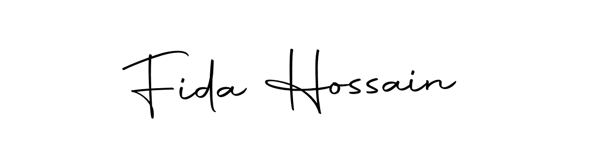 Make a beautiful signature design for name Fida Hossain. With this signature (Autography-DOLnW) style, you can create a handwritten signature for free. Fida Hossain signature style 10 images and pictures png