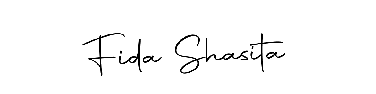 How to make Fida Shasita signature? Autography-DOLnW is a professional autograph style. Create handwritten signature for Fida Shasita name. Fida Shasita signature style 10 images and pictures png