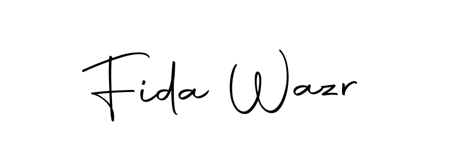 Design your own signature with our free online signature maker. With this signature software, you can create a handwritten (Autography-DOLnW) signature for name Fida Wazr. Fida Wazr signature style 10 images and pictures png