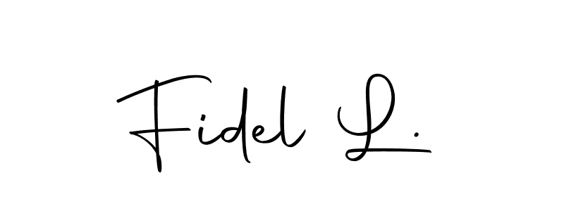 Make a beautiful signature design for name Fidel L.. With this signature (Autography-DOLnW) style, you can create a handwritten signature for free. Fidel L. signature style 10 images and pictures png