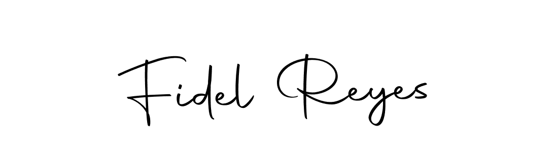 Create a beautiful signature design for name Fidel Reyes. With this signature (Autography-DOLnW) fonts, you can make a handwritten signature for free. Fidel Reyes signature style 10 images and pictures png