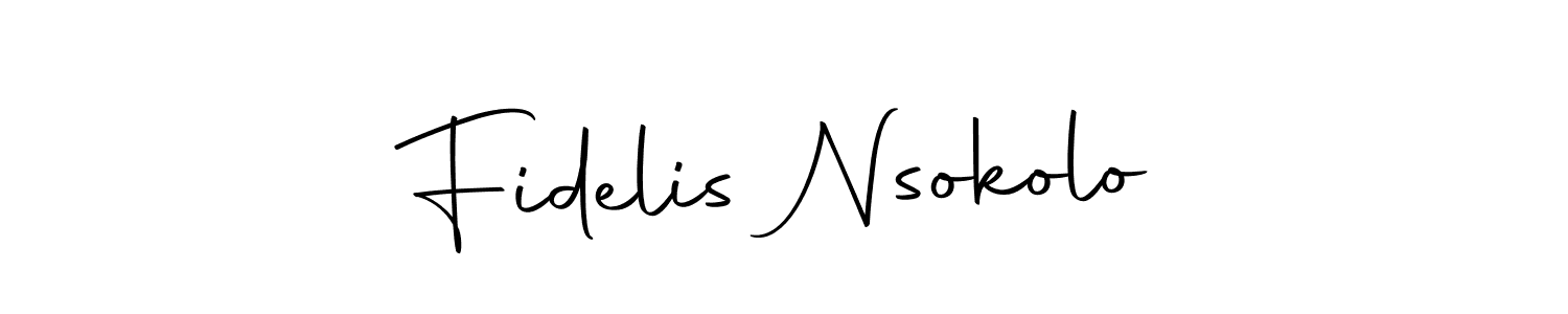 It looks lik you need a new signature style for name Fidelis Nsokolo. Design unique handwritten (Autography-DOLnW) signature with our free signature maker in just a few clicks. Fidelis Nsokolo signature style 10 images and pictures png