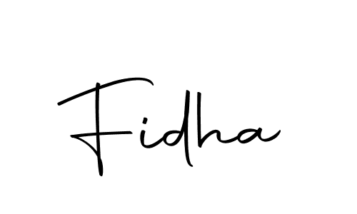 How to make Fidha signature? Autography-DOLnW is a professional autograph style. Create handwritten signature for Fidha name. Fidha signature style 10 images and pictures png