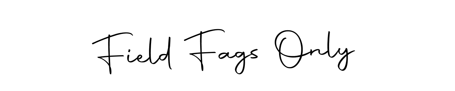 Design your own signature with our free online signature maker. With this signature software, you can create a handwritten (Autography-DOLnW) signature for name Field Fags Only. Field Fags Only signature style 10 images and pictures png