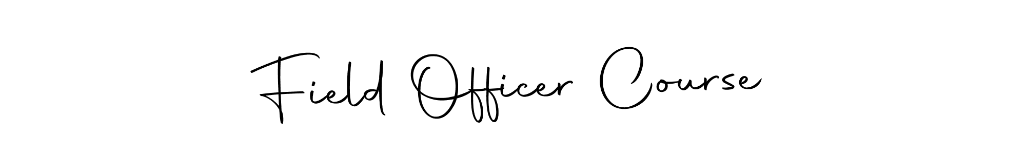 You should practise on your own different ways (Autography-DOLnW) to write your name (Field Officer Course) in signature. don't let someone else do it for you. Field Officer Course signature style 10 images and pictures png