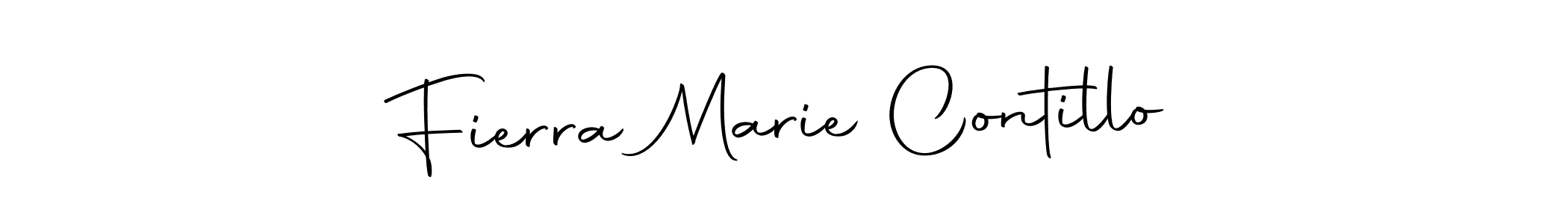 Autography-DOLnW is a professional signature style that is perfect for those who want to add a touch of class to their signature. It is also a great choice for those who want to make their signature more unique. Get Fierra Marie Contillo name to fancy signature for free. Fierra Marie Contillo signature style 10 images and pictures png