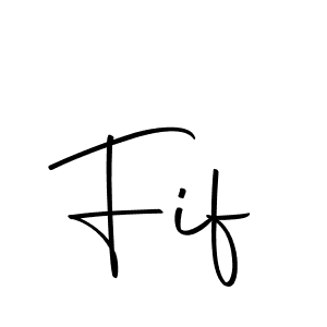 You should practise on your own different ways (Autography-DOLnW) to write your name (Fif) in signature. don't let someone else do it for you. Fif signature style 10 images and pictures png