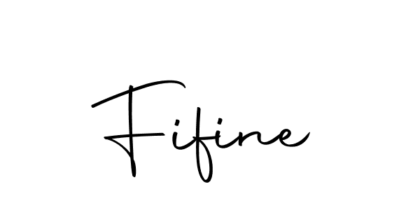 Design your own signature with our free online signature maker. With this signature software, you can create a handwritten (Autography-DOLnW) signature for name Fifine. Fifine signature style 10 images and pictures png