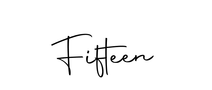 Make a beautiful signature design for name Fifteen. With this signature (Autography-DOLnW) style, you can create a handwritten signature for free. Fifteen signature style 10 images and pictures png