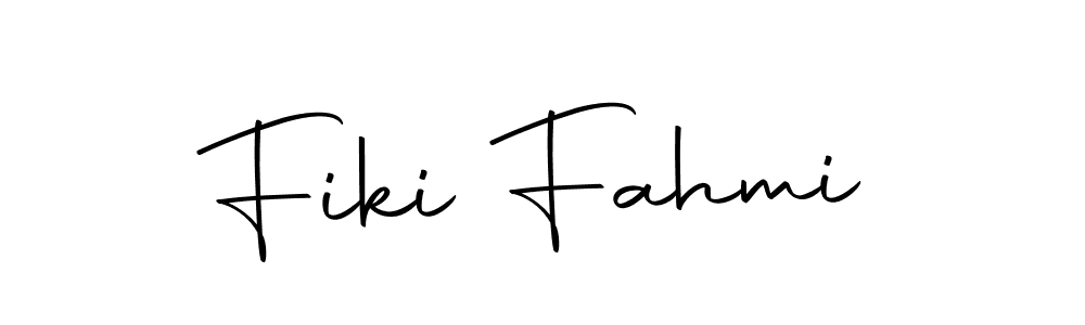 Autography-DOLnW is a professional signature style that is perfect for those who want to add a touch of class to their signature. It is also a great choice for those who want to make their signature more unique. Get Fiki Fahmi name to fancy signature for free. Fiki Fahmi signature style 10 images and pictures png