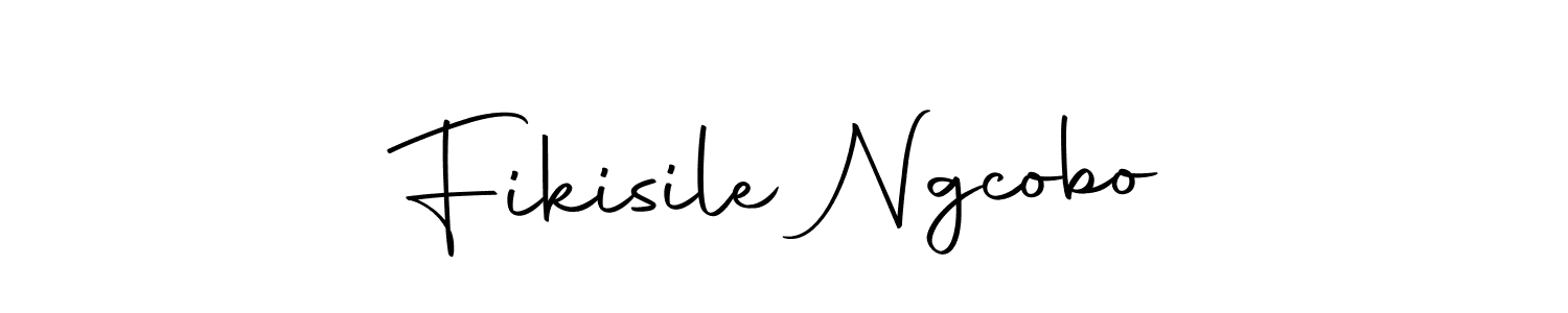 Fikisile Ngcobo stylish signature style. Best Handwritten Sign (Autography-DOLnW) for my name. Handwritten Signature Collection Ideas for my name Fikisile Ngcobo. Fikisile Ngcobo signature style 10 images and pictures png
