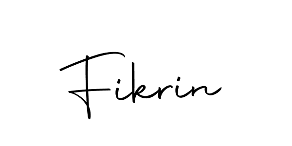 Use a signature maker to create a handwritten signature online. With this signature software, you can design (Autography-DOLnW) your own signature for name Fikrin. Fikrin signature style 10 images and pictures png
