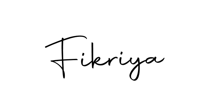 Make a beautiful signature design for name Fikriya. With this signature (Autography-DOLnW) style, you can create a handwritten signature for free. Fikriya signature style 10 images and pictures png